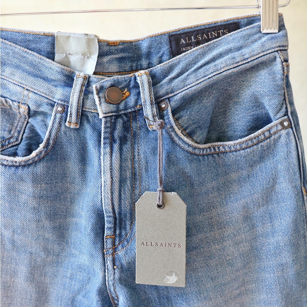 All Saints NWT ‘Jaden’ Midrise Loose Fit Denim Jeans - Picture 4 of 4